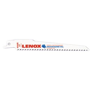 150x20x1.3mm 656R 6TPI Lenox Reciprocating Saw Blades - Nail embedded wood - Pack of 5